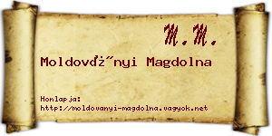 Moldoványi Magdolna névjegykártya
